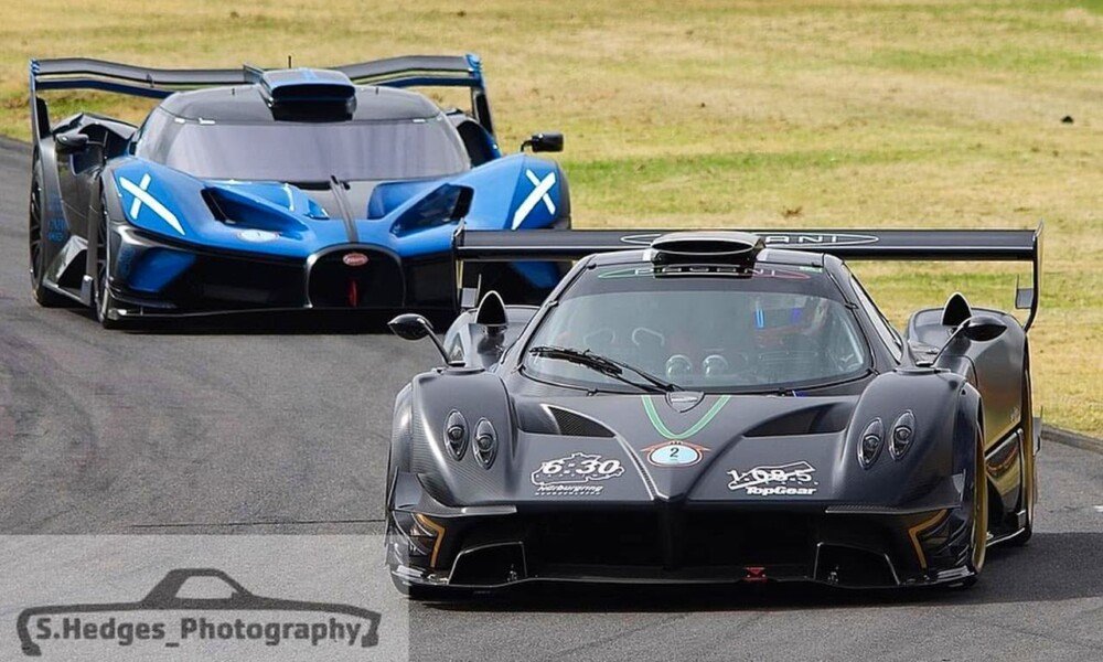 Bugatti Bolide, Pagani Huayra R & Zonda R Take sur la piste en Australie