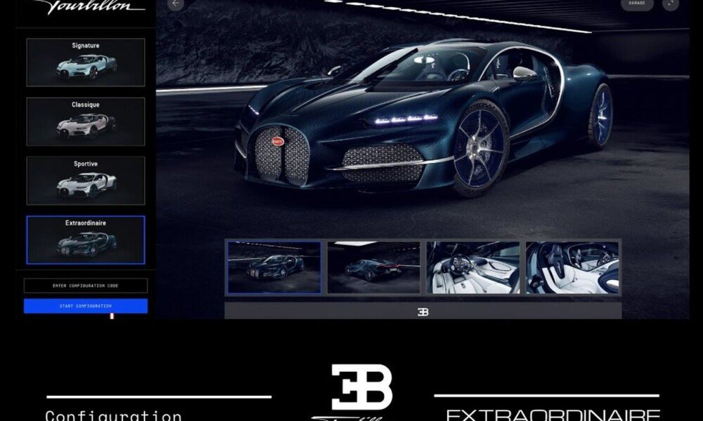 Bugatti Tourbillon 'Extraordinaire' spécifications avec extérieur complet en carbone révélé
