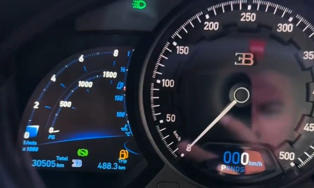 Bugatti Chiron fait plus de 300 miles sur un seul réservoir de carburant
